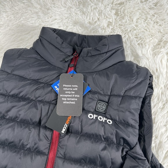 Ororo Puffer Vest Jacket Womens Small Classic Heated Full Zip With Battery Kit - Picture 2 of 14